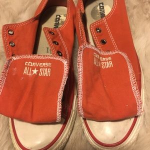 Burnt orange sneakers converse